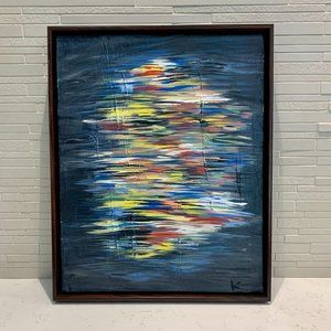 SOLD Original Abstract Acrylic on Canvas - Framed
